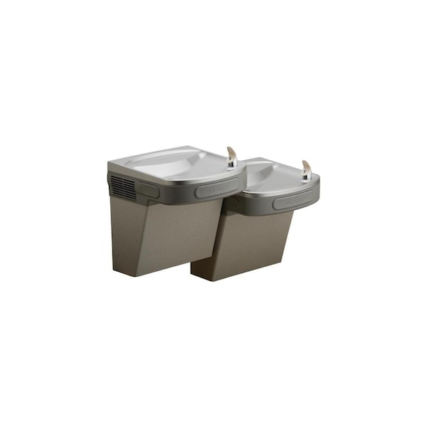 Elkay Versatile Cooler Wall Mount Bi-Level Ada Filtered 8 Gph Light Gray Granite LZTL8LC - main